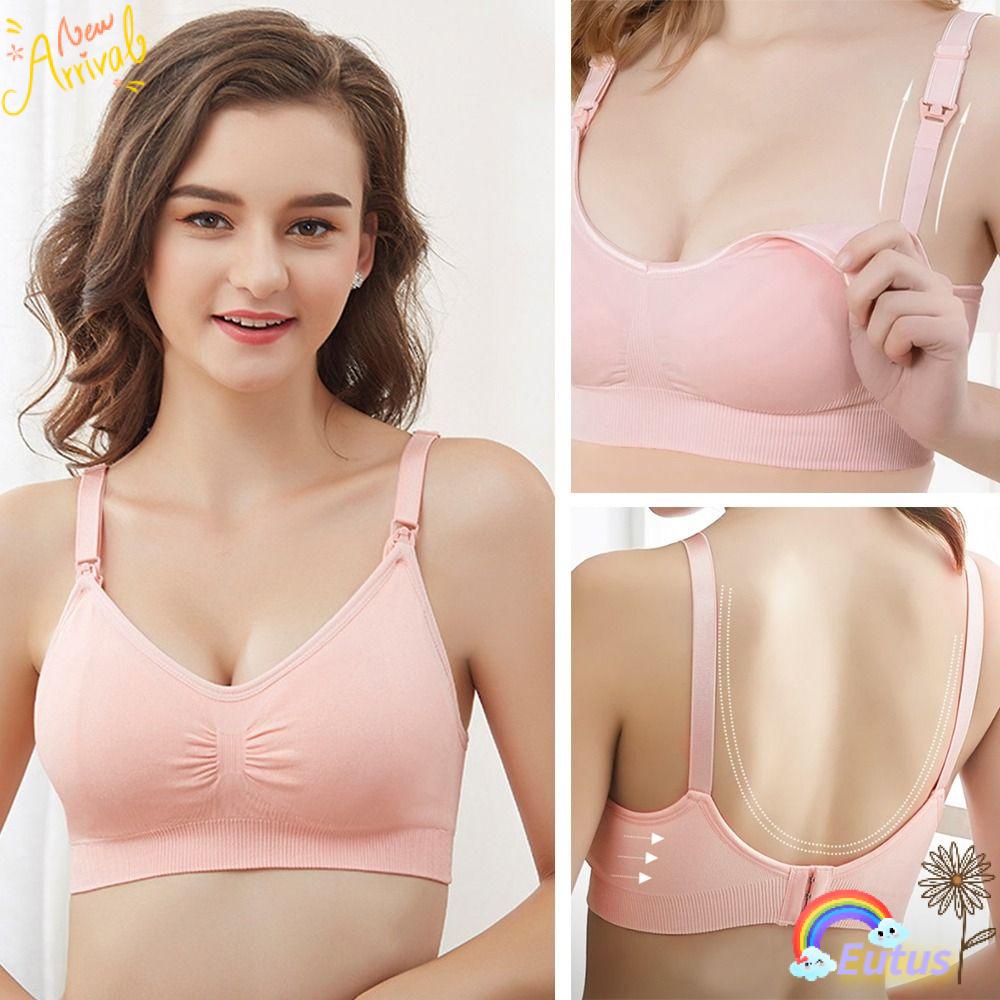 EUCA Áo Ngực Không Dây Chống Chảy Xệ Plus Size Chất Lượng Cao Cho Mẹ Bầu