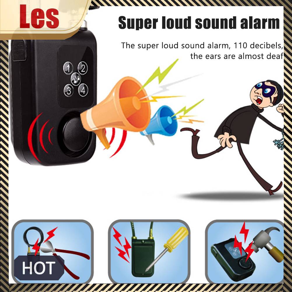 Khóa Xe Đạp Thông Minh Chống Trộm Kết Nối Bluetooth Điều Khiển Bằng Báo Động