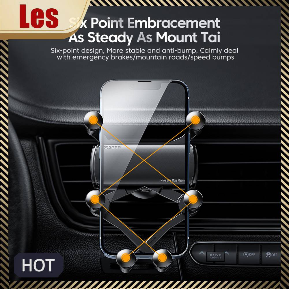 Essager Giá Đỡ Điện Thoại Gắn Lỗ Thông Gió Xe Hơi Chống Trượt Tiện Dụng