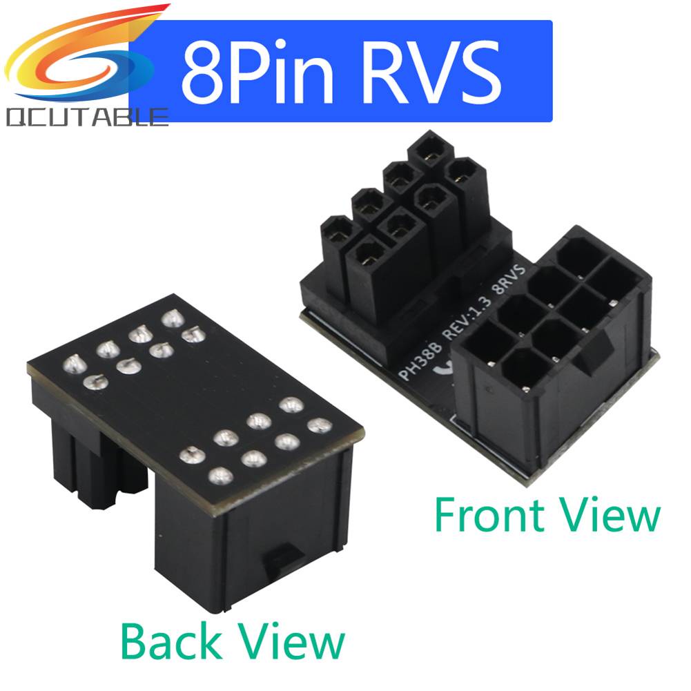 Bộ 2 Đầu Nối Chuyển Đổi Nguồn GPU ATX 8 Pin Góc Xoay 180 Độ