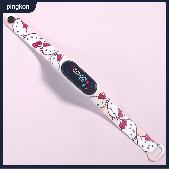 Đồng Hồ Led Điện Tử Màn Hình Cảm Ứng Chống Nước Hình Hoạt Hình Đáng Yêu Cho Nam Nữ