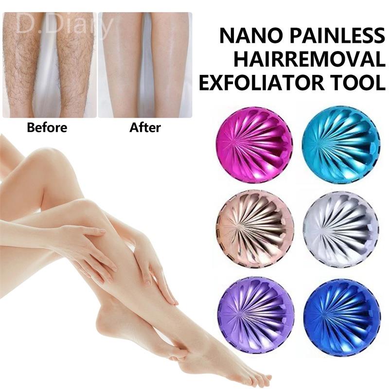 Máy Tẩy Lông Hình Tròn Pha Lê Nano An Toàn Không Đau Dễ Vệ Sinh Cho Da