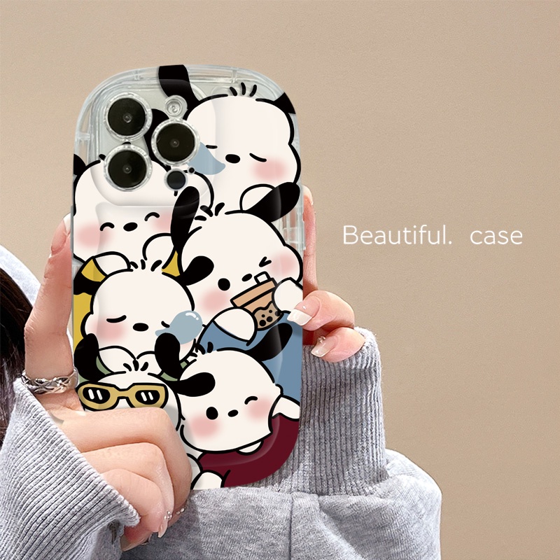 Ốp Điện Thoại Silicon TPU Mềm Trong Suốt Chống Sốc In Hình Cún Dễ Thương Cho IPhone 14 12 13 11 Pro XS Max XR X 8 + 7 Plus