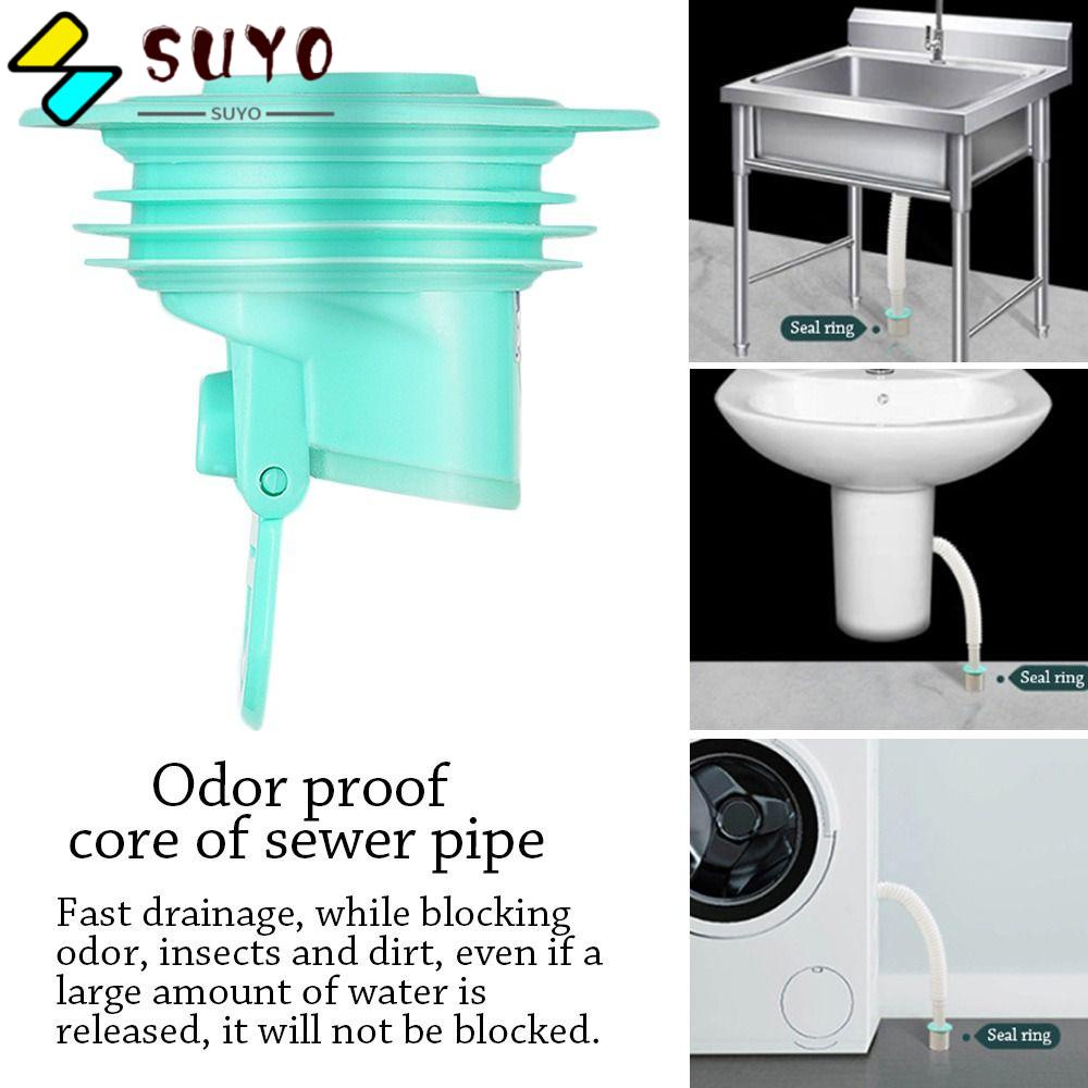 SUYO Nắp Chặn Lỗ Thoát Nước Một Chiều Chống Côn Trùng Cho Nhà Bếp