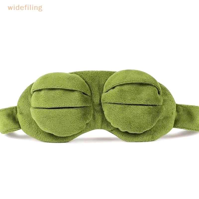 Băng Đô Che Mắt Họa Tiết Chú Ếch Vui Nhộn Dễ Thương Dùng Khi Ngủ / Rửa Mặt