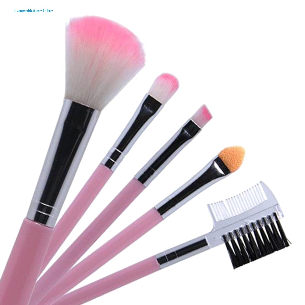 Set 5 Cọ Trang Điểm Chuyên Nghiệp Chất Lượng Cao