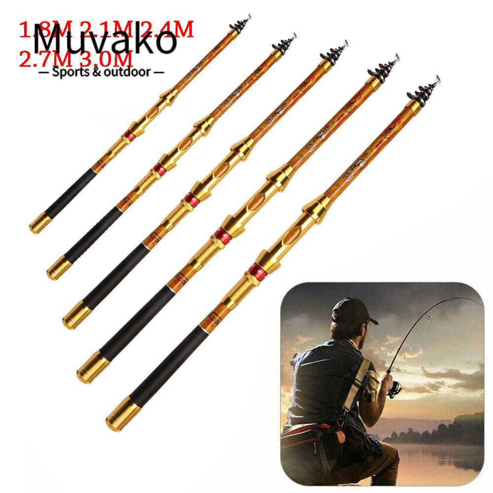 MUVAKO Cần Câu Cá Siêu Nhẹ Dễ Điều Chỉnh Mang Đi Tiện Dụng