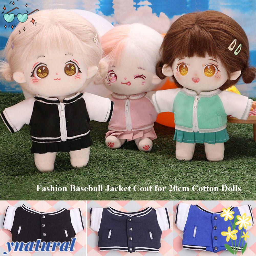 YNATURAL Áo Khoác Cardigan Cotton Thời Trang Cho Búp Bê 20cm Với 4 Màu Lựa Chọn