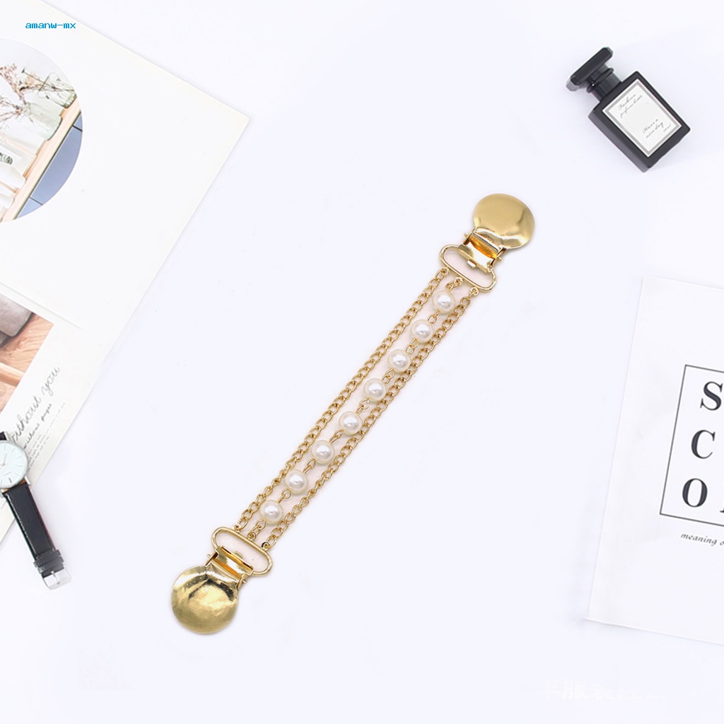 Ghim Cài Cổ Áo Đính Ngọc Trai Nhân Tạo Thời Trang Cho Nữ