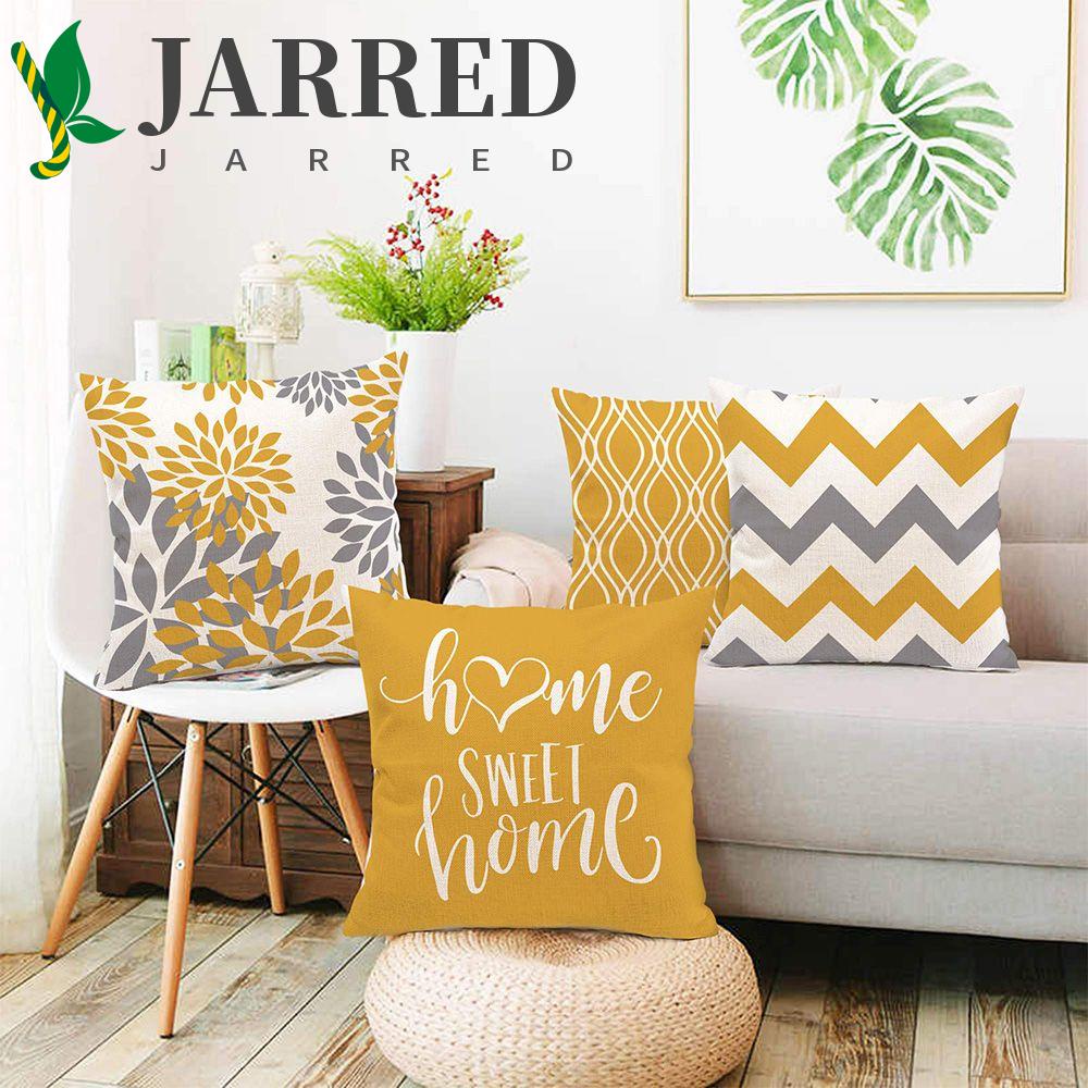 JARRED Vỏ Gối Vuông Họa Tiết Sọc Dùng Để Trang Trí