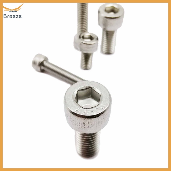 Hộp 300 Ốc Vít Đầu Hình Trụ Bằng Thép Không Gỉ Nhiều Kích Cỡ