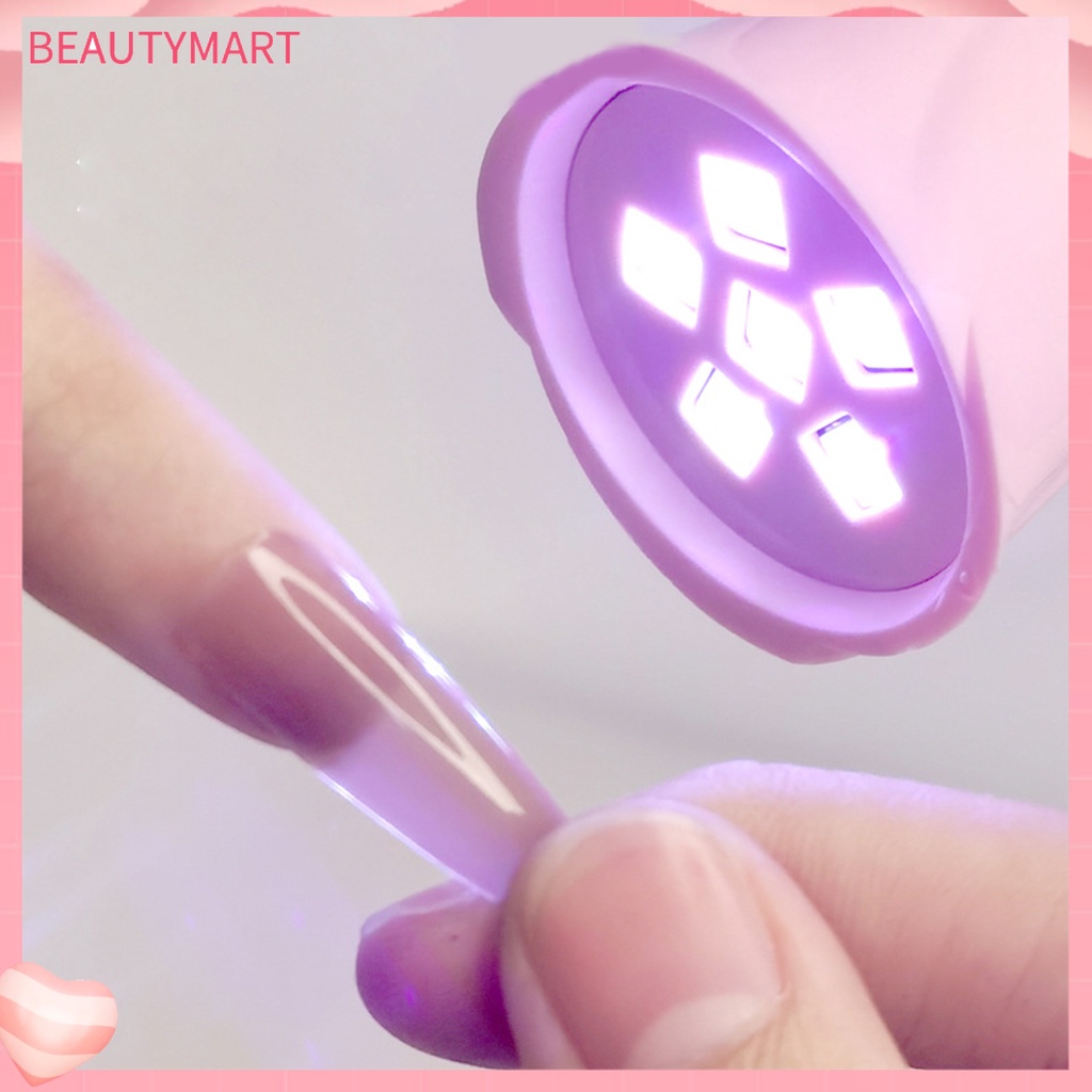 Đèn Sấy Khô Móng Tay Nhanh Chóng Nhẹ Nhàng Hình Lọ Hoa Mini Không Dây Cho Nữ