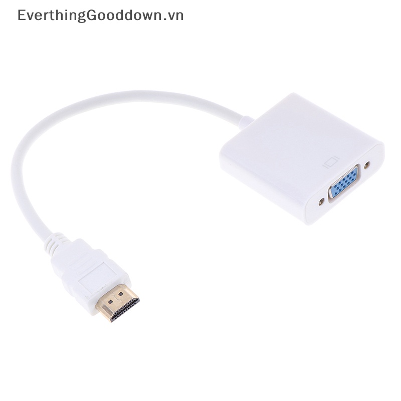 Everthinggooddown 1 Đầu Chuyển Đổi HDMI Sang VGA HD 1080P Màu Trắng vn