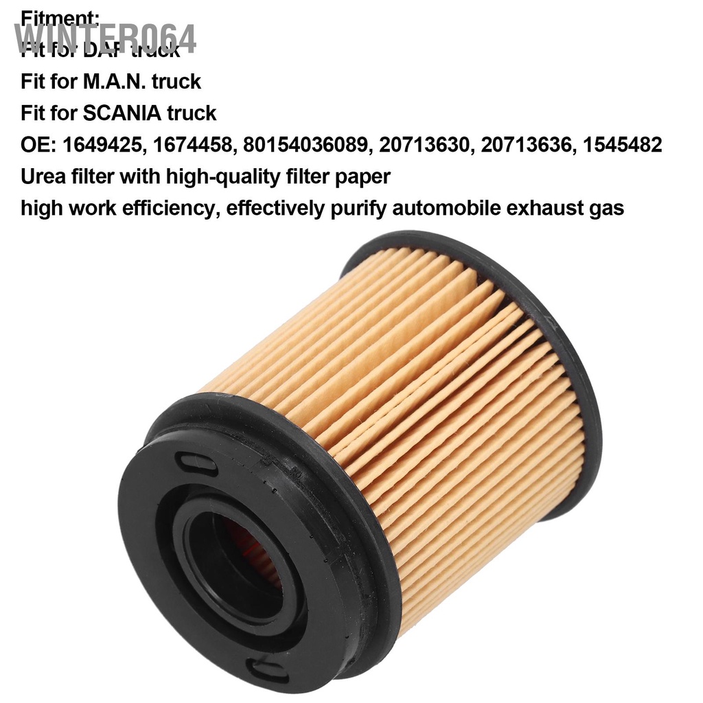 Winter064 Bộ lọc urê 1674458 20713630 W/Vòng đệm thay thế Phù hợp cho DAF/M.A.N/SCANIA