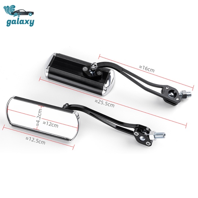 Galaxy 1 Cặp Gương Chiếu Hậu Xoay 360 Độ Bằng Hợp Kim Nhôm Gắn Tay Lái Xe Đạp