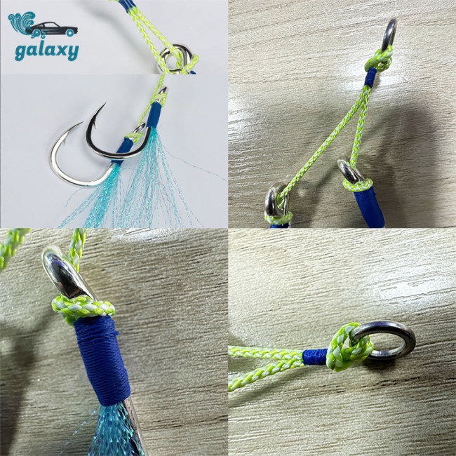 Galaxy Set 2 Lưỡi Câu Đính Lông Vũ Nhiều Màu Sắc