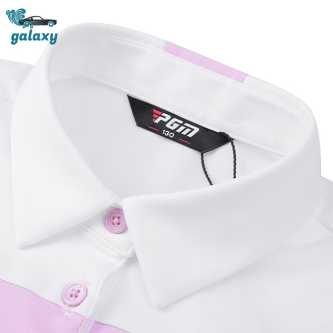 Galaxy Áo Thun Thể Thao Tay Dài Phối Màu Tương Phản Thời Trang Cho Bé Gái