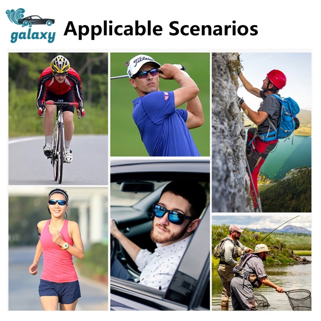 Galaxy Kính Mát Phân Cực Chống Tia Uv Chống Gió Dùng Chạy Xe Ngoài Trời Cho Nam Và Nữ