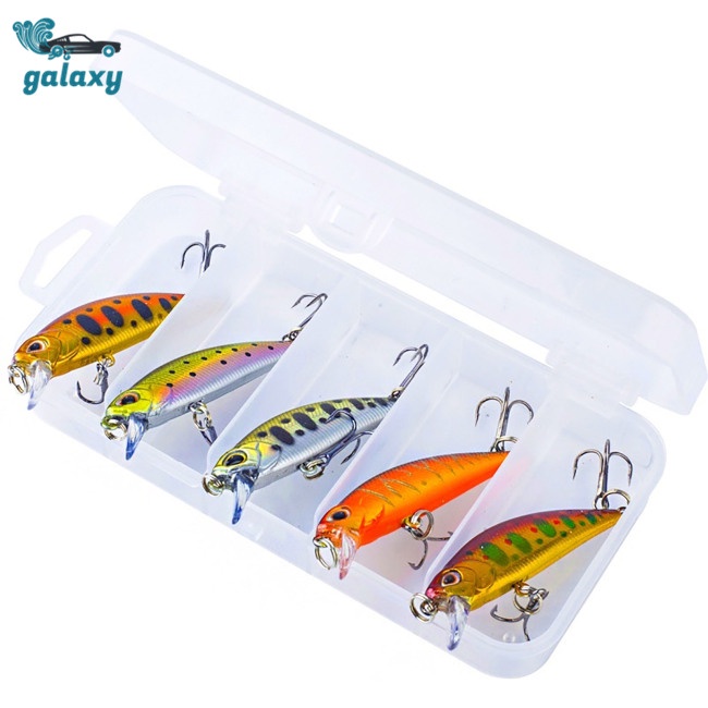 Galaxy Mồi Giả Câu Cá 5.5cm 5g 2 Lưỡi Mắt 3d