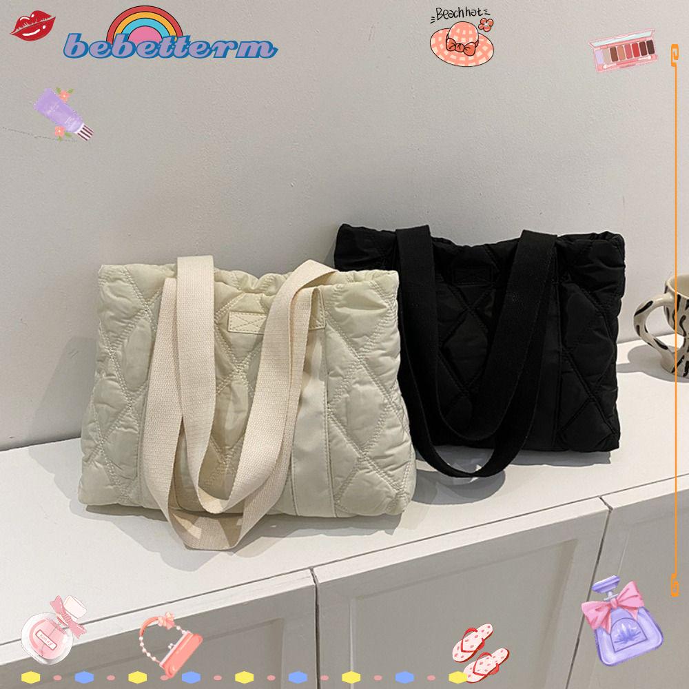 BEBETTERM Túi Xách Nữ Chất Cotton Đeo Vai Hợp Thời Trang Cá Tính