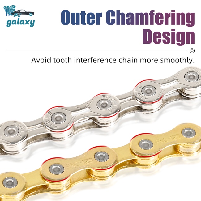 Galaxy Dây Xích Xe Đạp Leo Núi 8 / 10 / 11 / 12 Siêu Nhẹ Nhiều Màu Tùy Chọn