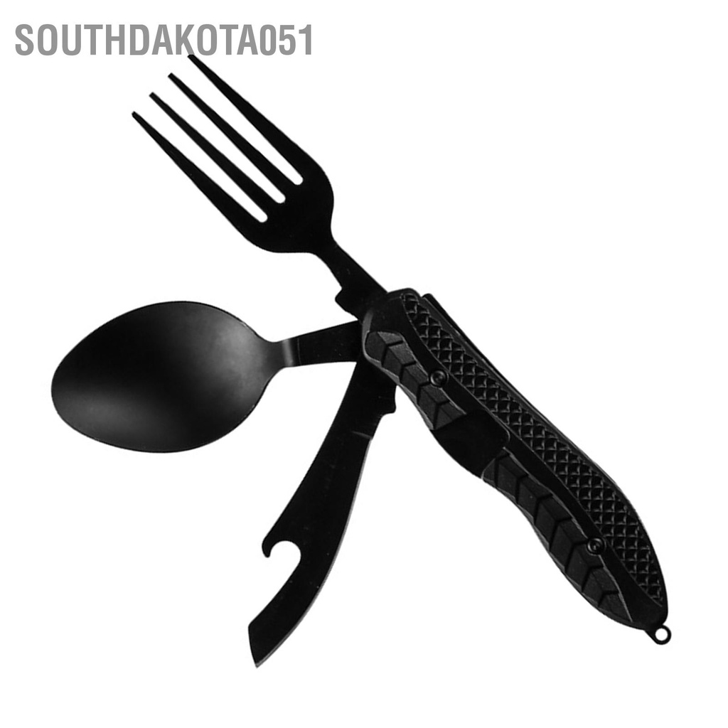 Southdakota051 Dụng Cụ Cắm Trại 4 Trong 1 Bằng Thép Không Gỉ Có Thể Gập Lại Tháo Rời Dao Đa Năng Cho Du Lịch Dã Ngoại Ngoài Trời