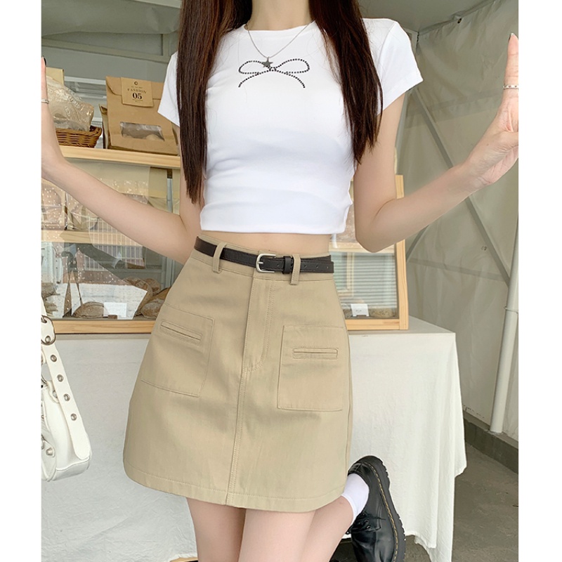 Chân Váy Chữ A Lưng Cao Thiết Kế Mới Thời Trang Mùa Hè Dành Cho Nữ