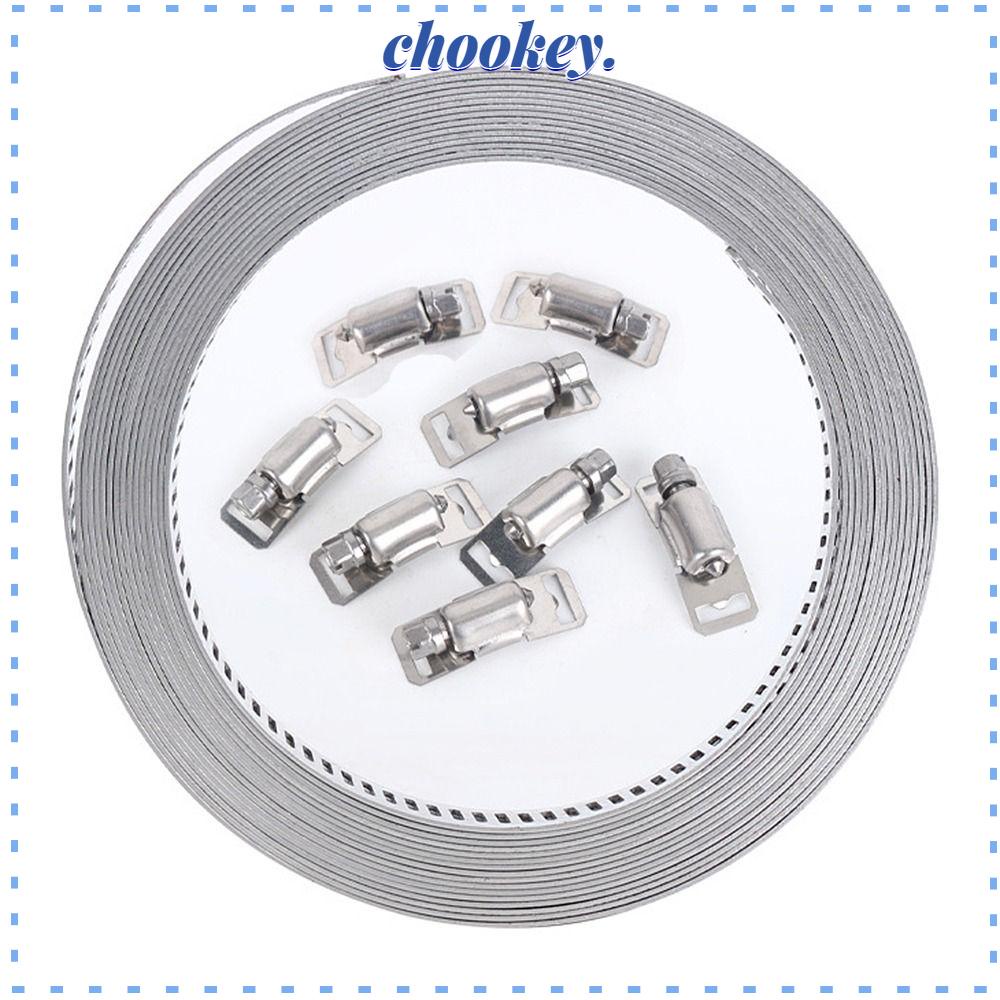 CHOOKEY Kẹp Ống Dẫn Nước Bằng Thép Không Gỉ 304 13Ft Chất Lượng Cao