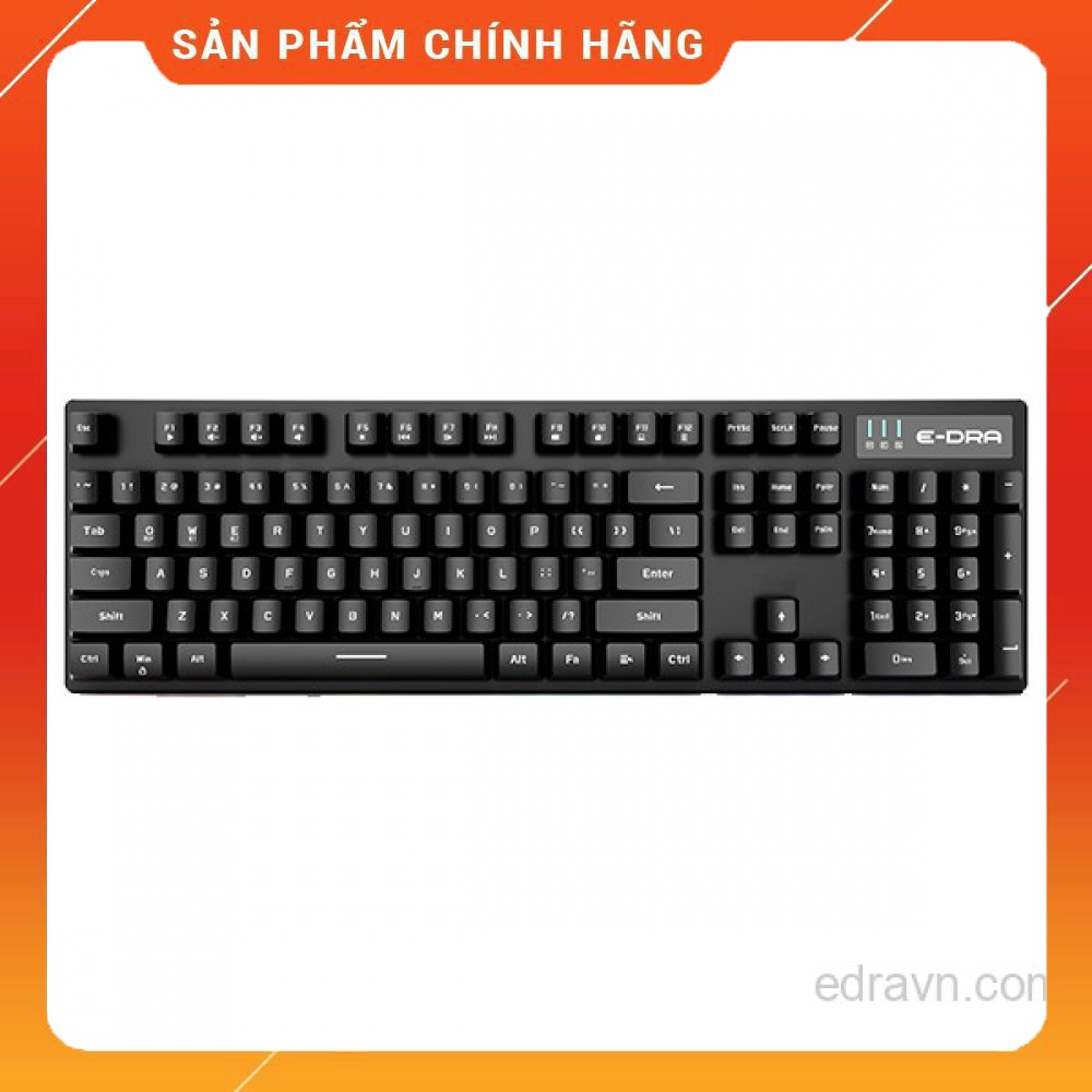 BÀN PHÍM CƠ KHÔNG DÂY EDRA EK314W MÀU ĐEN - PHÍM CƠ KHÔNG DÂY GIÁ RẺ