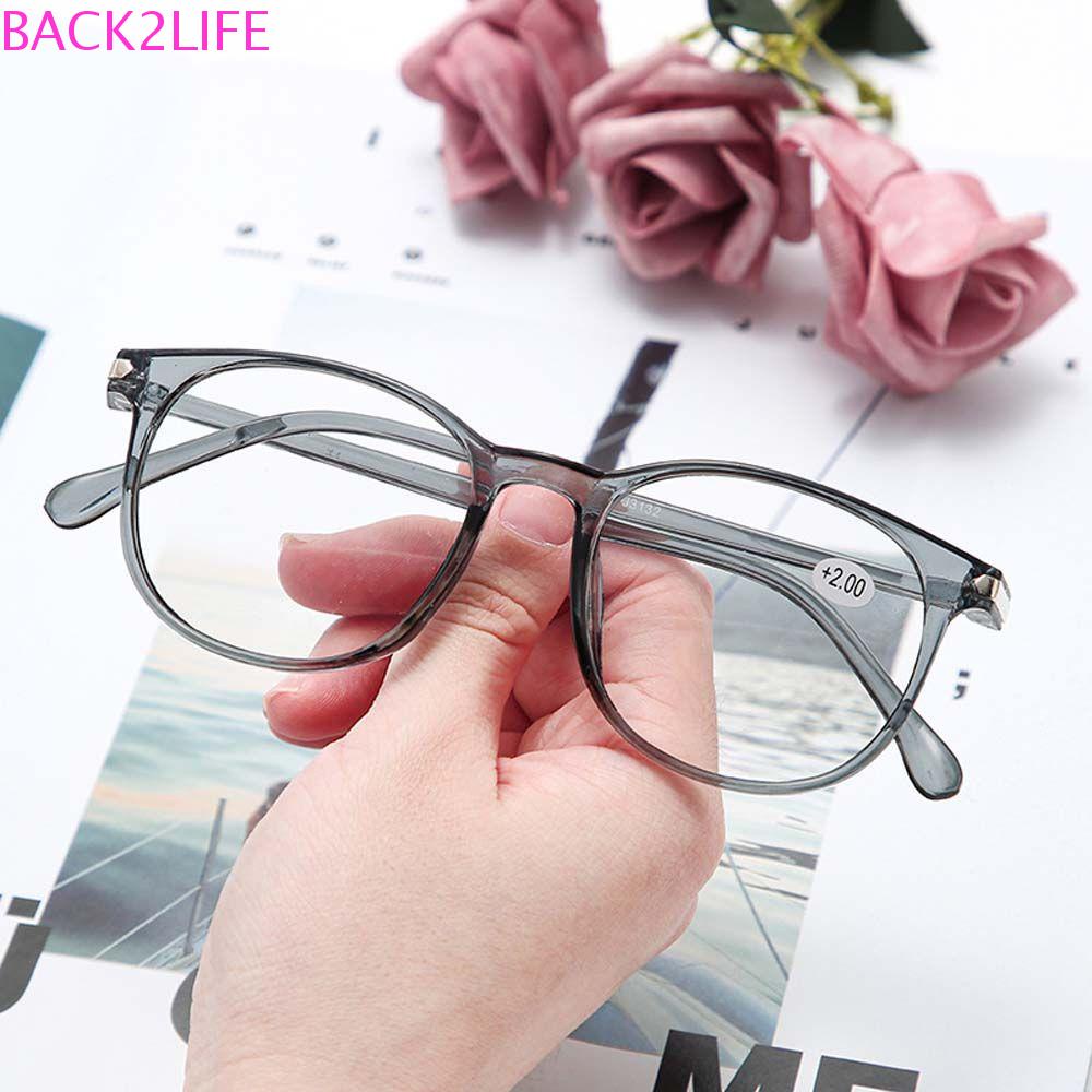 BACK2LIFE Kính Đọc Sách Gọng Nhựa Họa Tiết Da Báo Màu Xám + 1.0 ~ + 4.0 Cho Nam