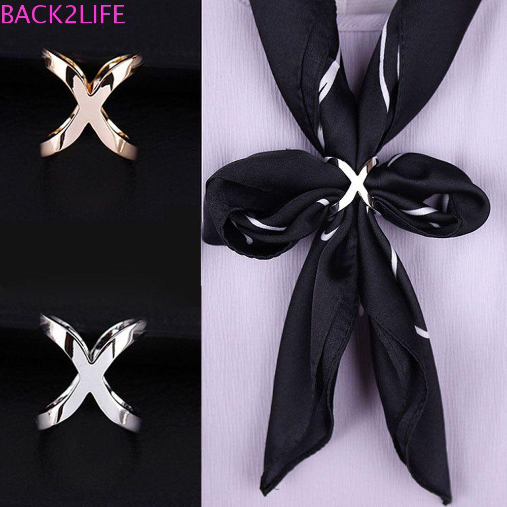 BACK2LIFE Ghim Cài Áo Hình Vòng Chéo Thời Trang Dành Cho Nữ