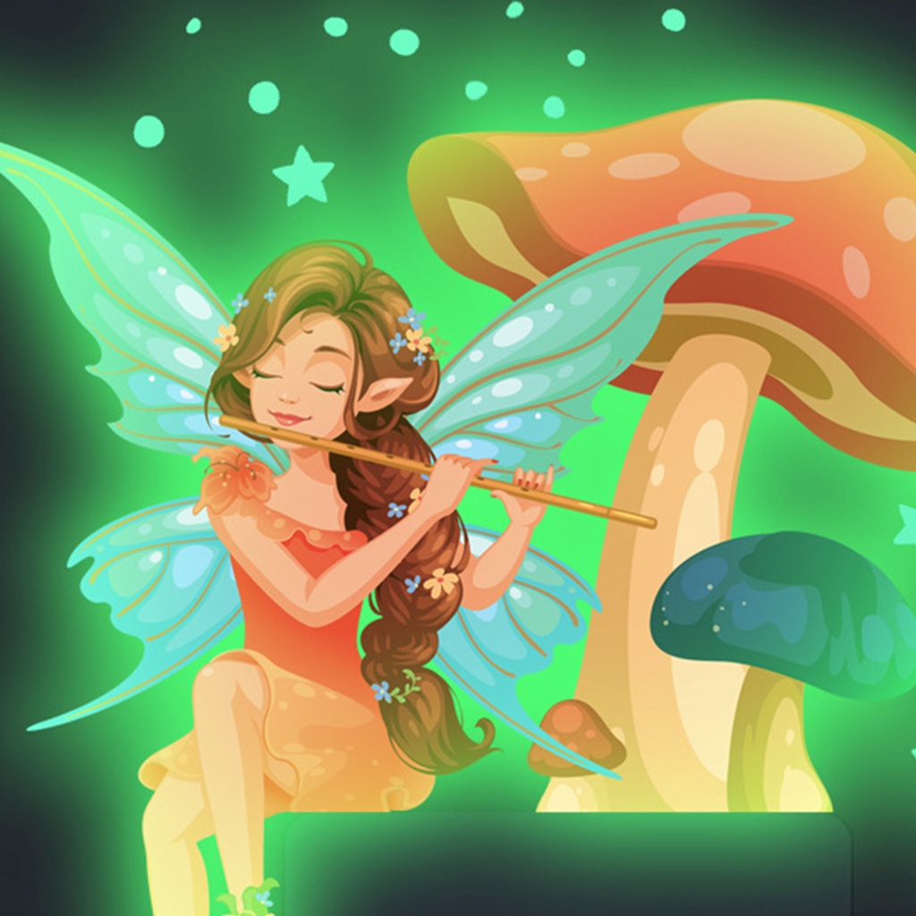 Miếng Dán Công Tắc Hình Nấm Dạ Quang Bằng PVC Tự Dính Trang Trí Nhà Cửa