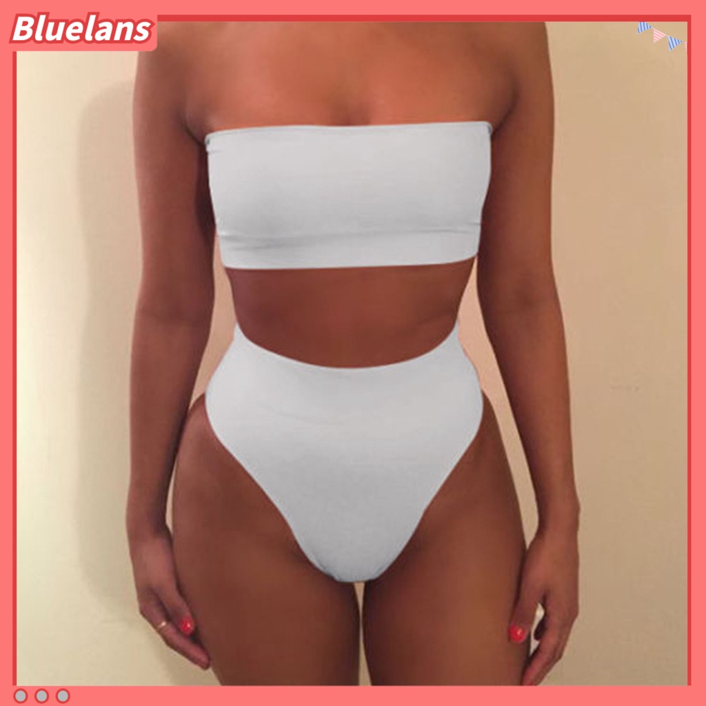 Bộ Đồ Bơi 2 Mảnh Màu Sắc Thời Trang Mùa Hè Cho Nữ