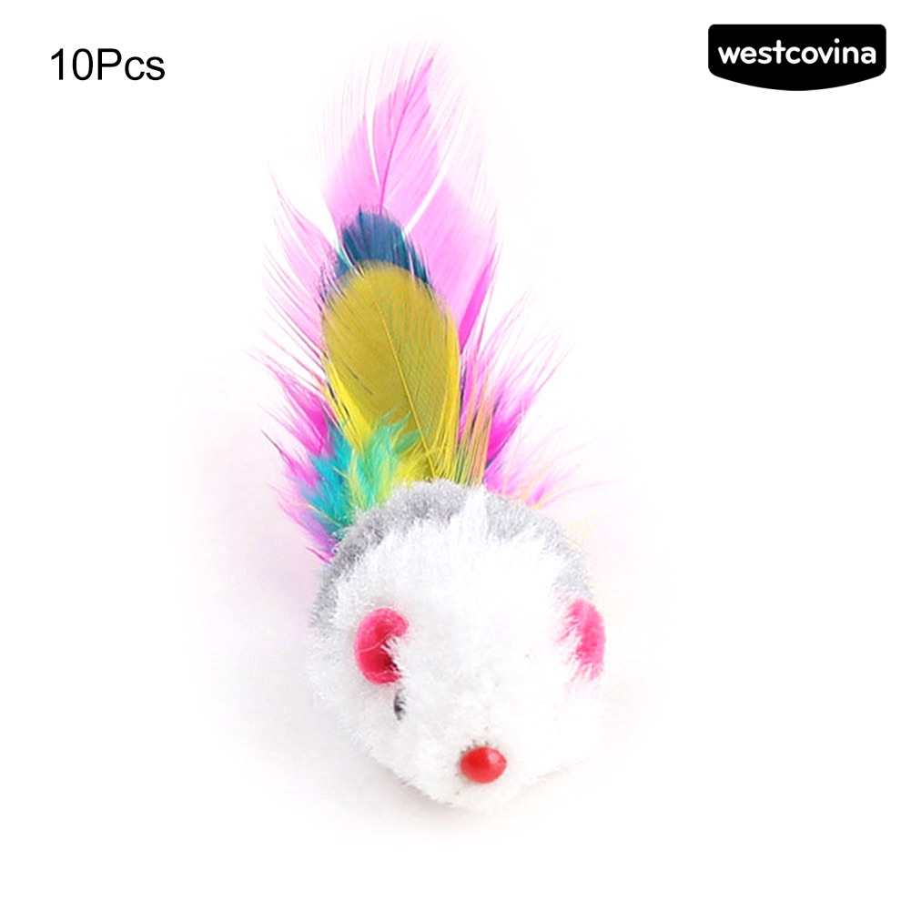 [COD]♞Set 10 Chuột Giả Mềm Mại Đồ Chơi Cho Mèo