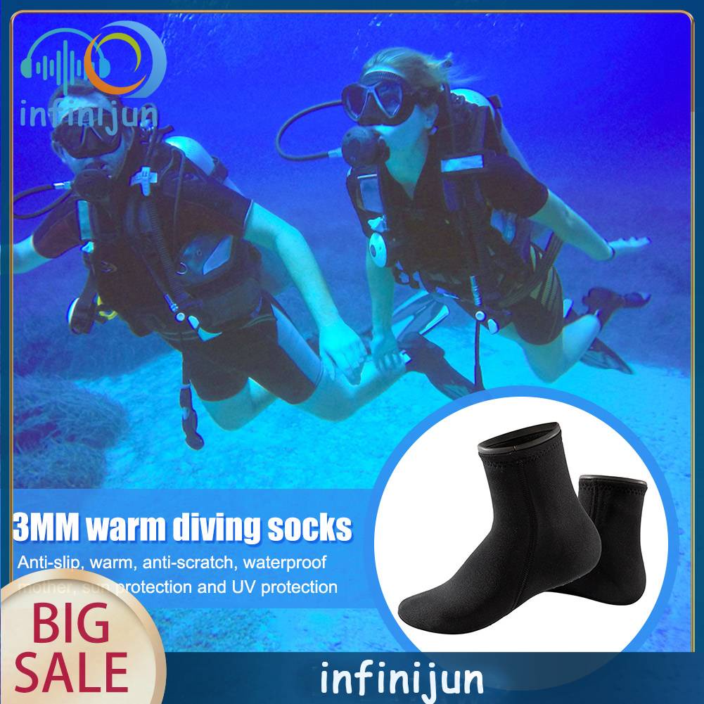 Vớ Đi Biển Bằng Neoprene Gọn Nhẹ Chống Trượt Giữ Ấm Mùa Đông Cho Nam Nữ