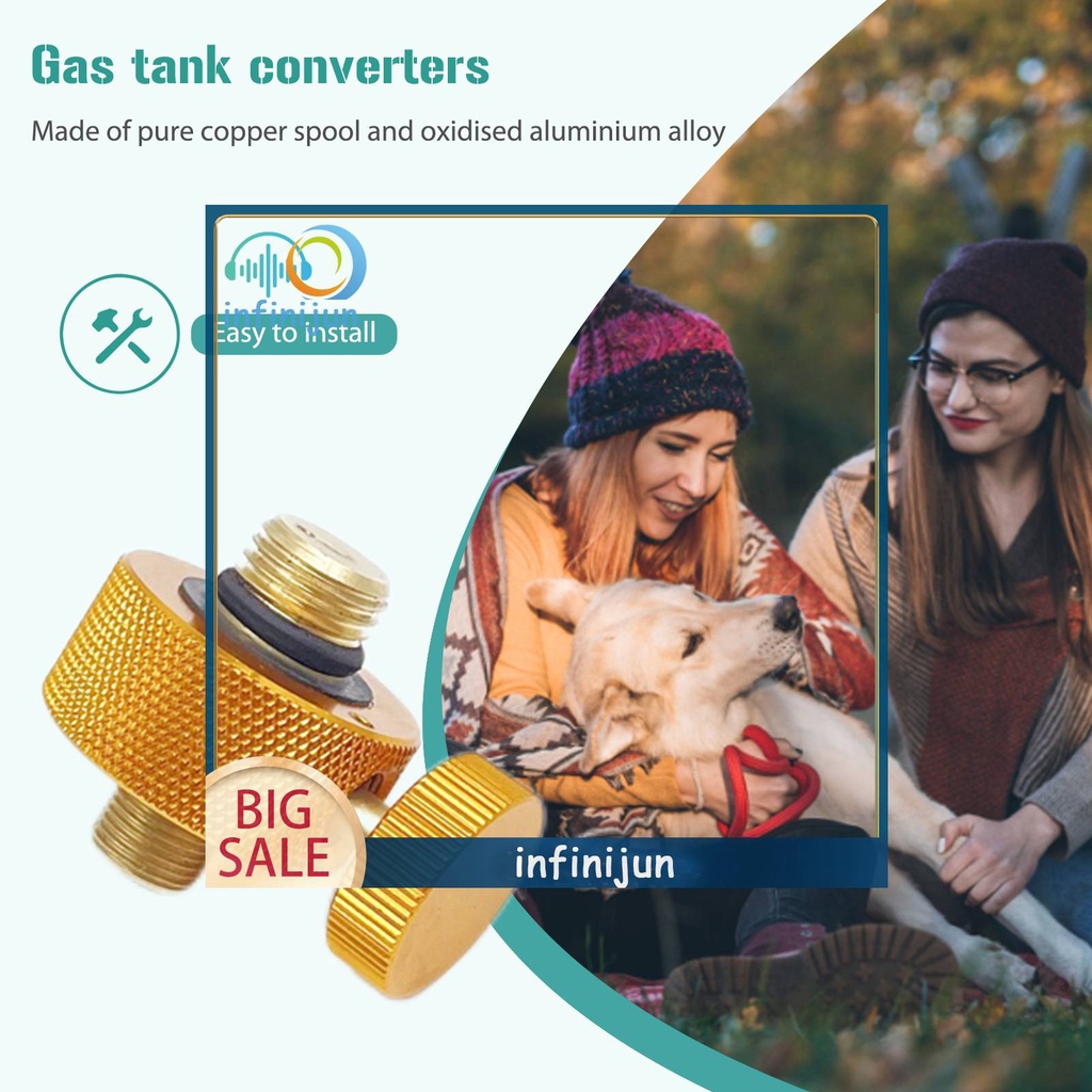 Đầu Chuyển Đổi Bình Khí Bằng Hợp Kim Nhôm Tiện Dụng Cho Hoạt Động Ngoài Trời