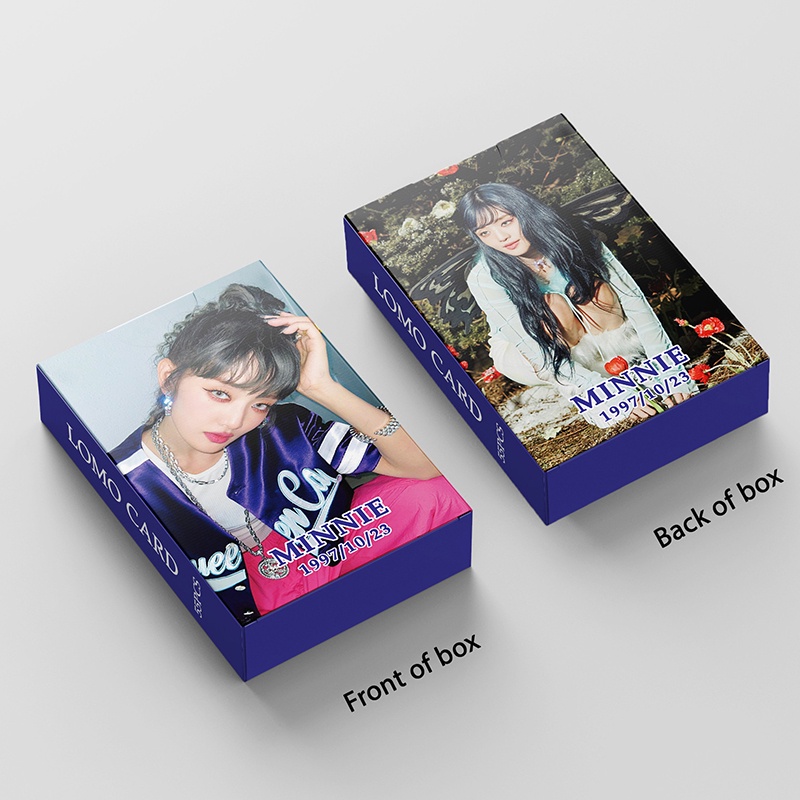 I-DLE Minnie LOMO Card Set 55 Tấm Thẻ Ảnh Hình Nhóm Nhạc KPOP