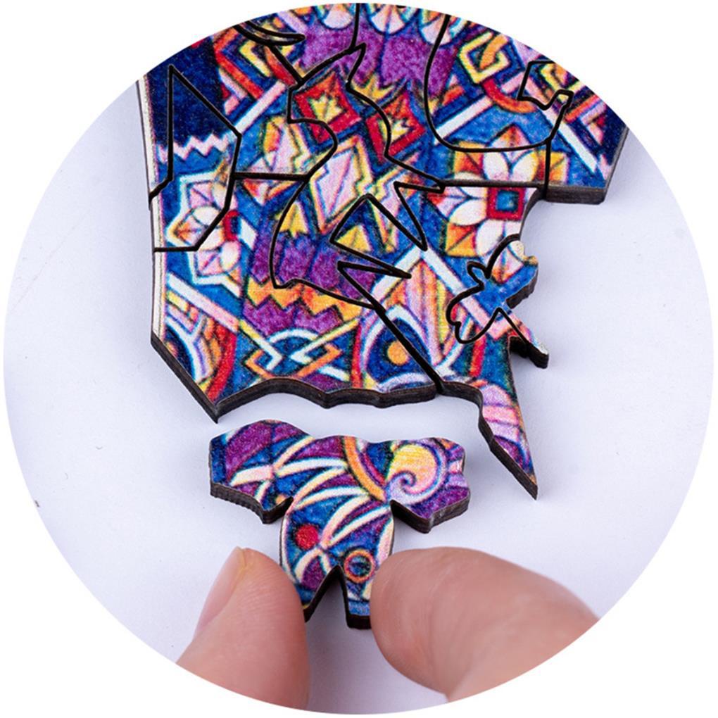 Bộ Đồ Chơi Xếp Hình Bằng Gỗ Hình Động Vật Dành Cho Người Lớn Và Trẻ Em