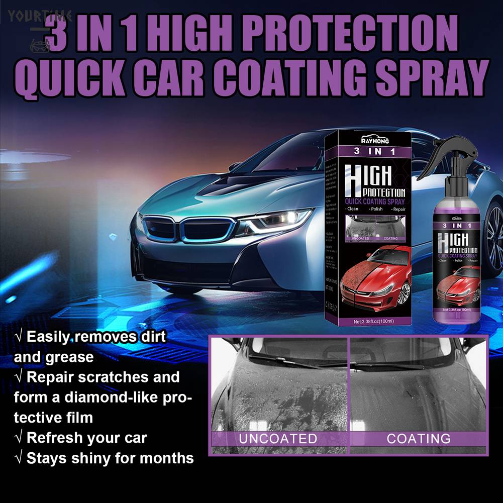 Chai Xịt Đánh Bóng Móng Tay 3 Trong 1 Dung Tích 100ml