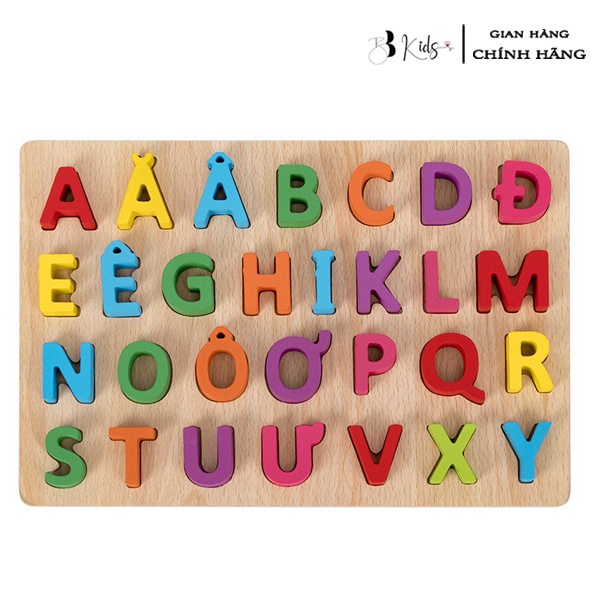 Đồ chơi Bảng Gỗ BB Kids Nối chữ cái, Chữ số cho bé
