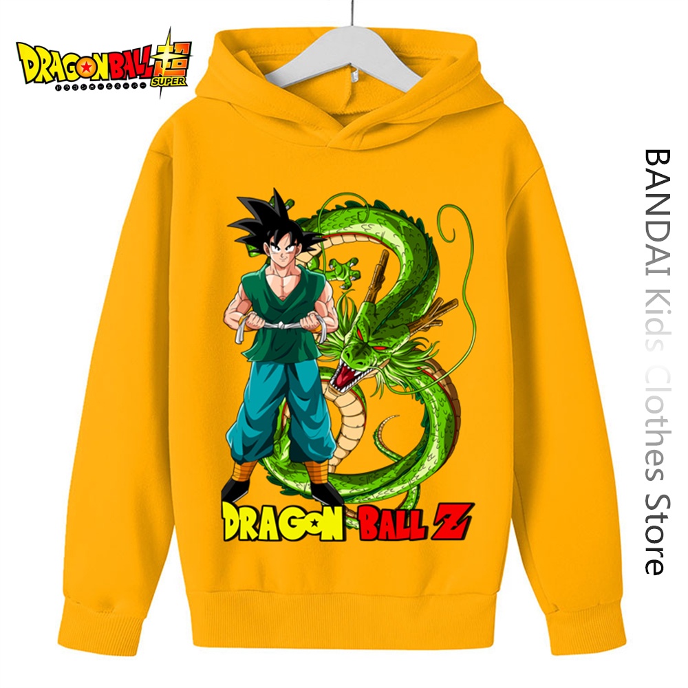 Áo Hoodie Tay Dài In Hình Goku Dragon Ball Z Thời Trang 2023 Cho Bé Trai