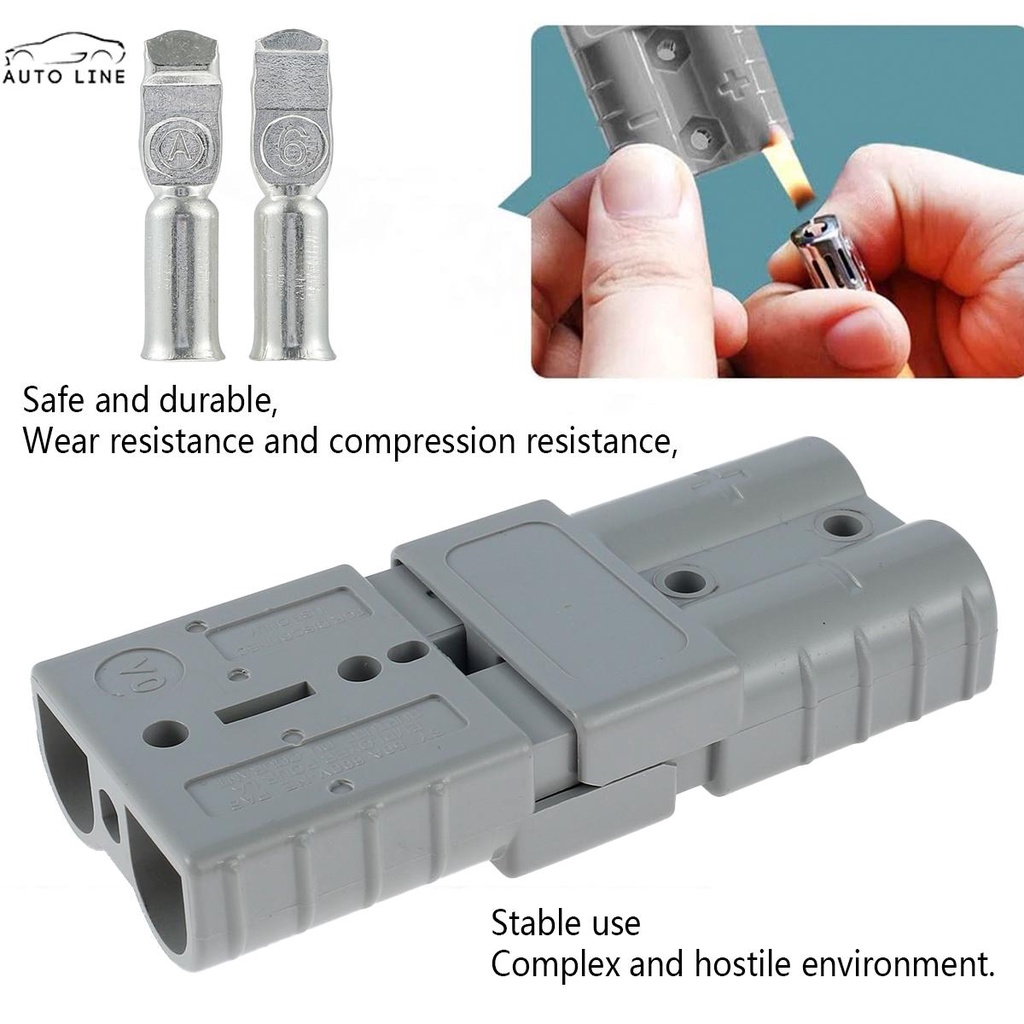 10 Đầu Nối Pin 50A 600V 50Amp UL94 V-0 Hiệu Suất Lửa 12 / 10 / 8 / 7AWG SHOPCYC4083