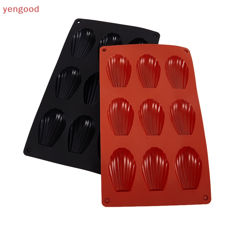Khuôn Silicone Làm Bánh 9 Ô Hình Vỏ Sò Chống Dính