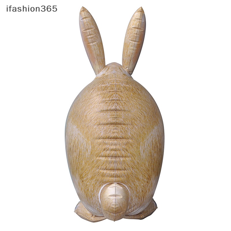 Bong Bóng PVC Bơm Hơi Hình Động Vật / Thỏ / Hươu Cao Cổ / Voi Dùng Làm Quà Tặng Cho Bé Ifashion3