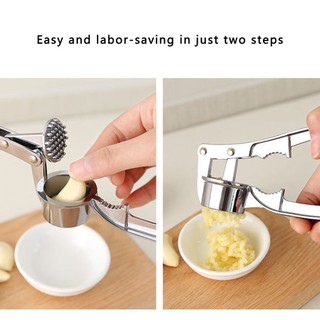 =Christmas=Garlic Press Crusher Professional Garlic Squeezer Masher Kitchen Mincer Tool