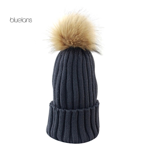 Mũ Len Beanie Đính Bím Tóc Thời Trang Nữ Tính