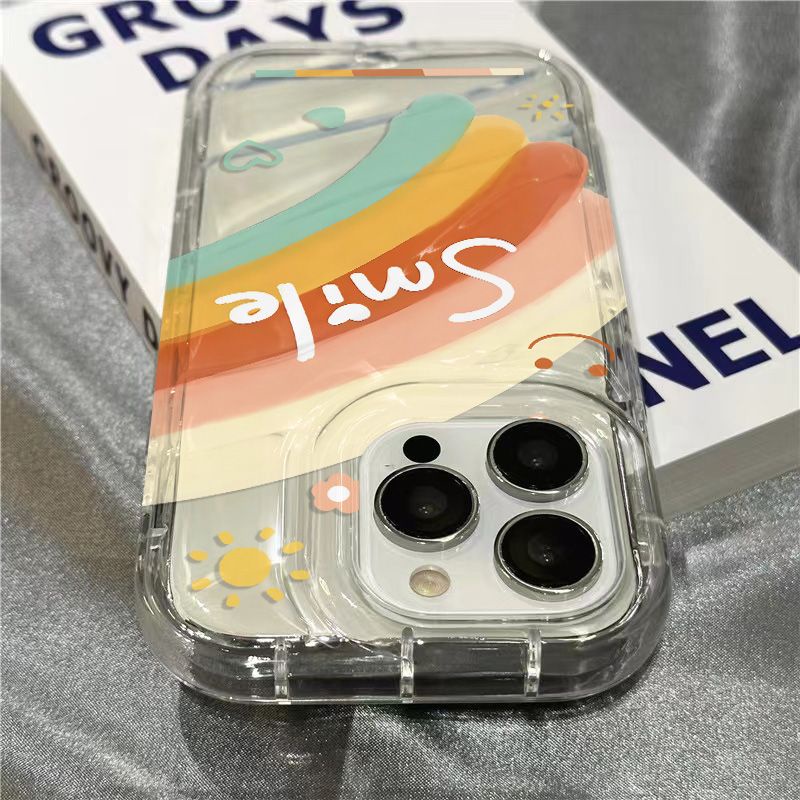 Bọt Biển Hình Vuông Nhỏ Màu Cầu Vồng 2YN1 Đa Năng 2YN1 Cho Apple Rainbow-FLPlus