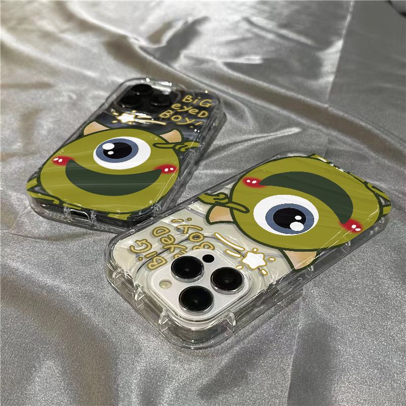 Ốp Điện Thoại Mềm Trong Suốt Họa Tiết Đôi Mắt To Dễ Thương Dành Cho Iphone 14 Pro Max 1312 / 11 7 / 8 Plus xr