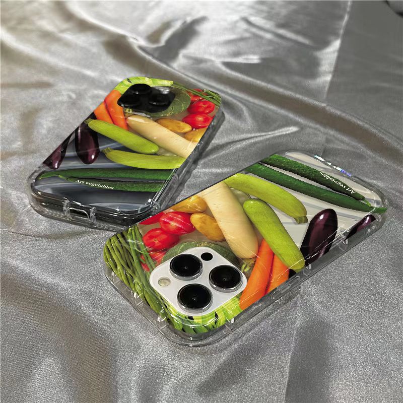 Ốp Điện Thoại Mềm Trong Suốt In Hình Rau Củ Quả Cho Iphone 14Promax 1312 / 11 7 / 8plus xr / sins 2PIA