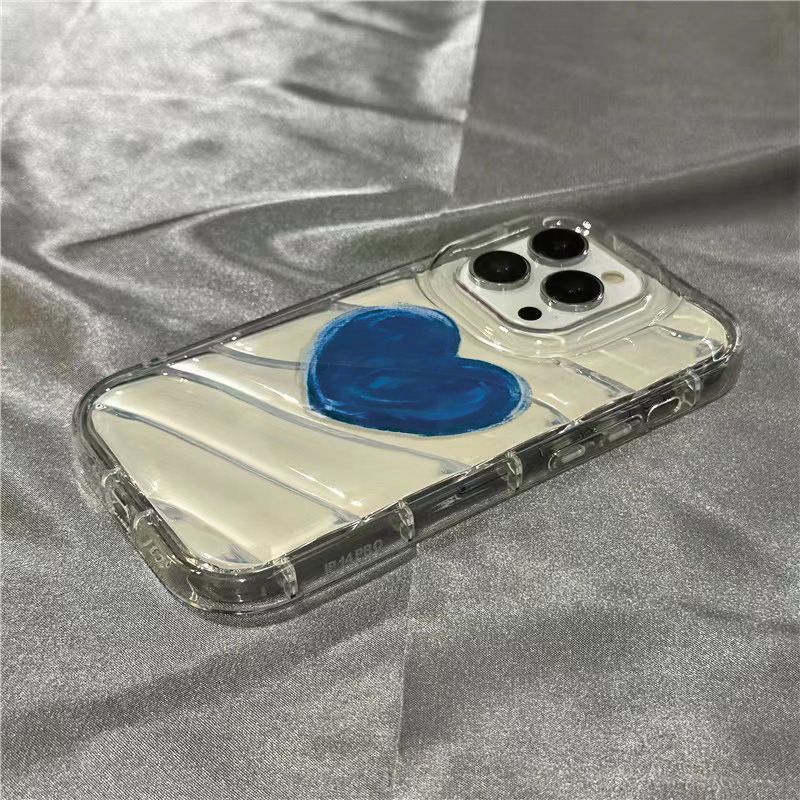 Ốp Điện Thoại Dẻo Trong Suốt Họa Tiết Trái Tim Phong Cách Graffiti Cho iPhone14promax1312 / / xr 7 / 8Splus 11
